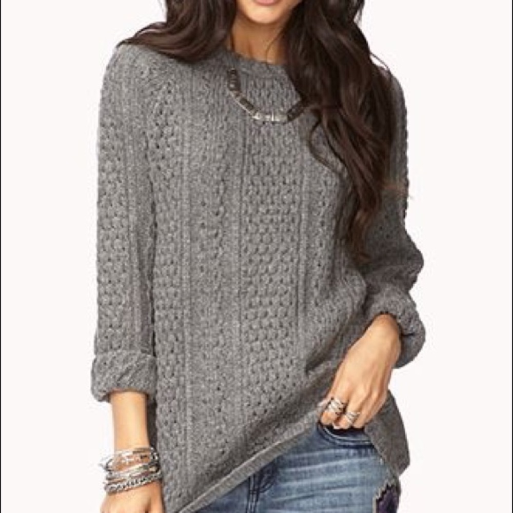Gray Knit Sweater